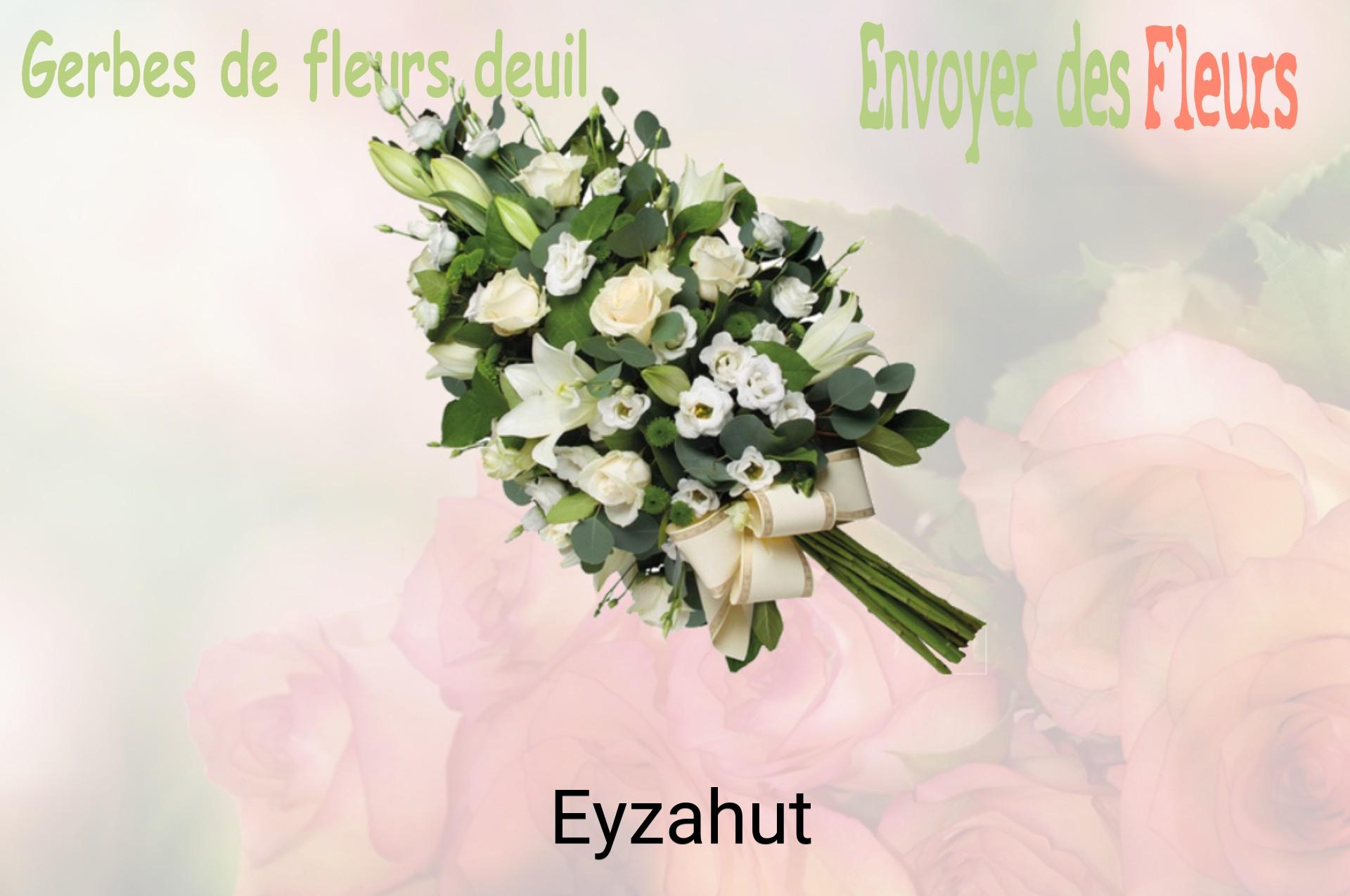 Gerbe de fleurs de deuil livrée à Eyzahut